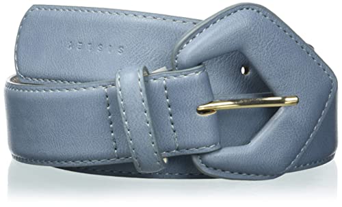 Sisley Belt 6HEEWL006 Cinturón, Grey 902, XS (Pack de 2) para Mujer