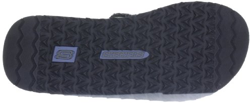 Skechers Tantric Fray, Chanclas Hombre, Negro (BLK Black Textile), 46 EU