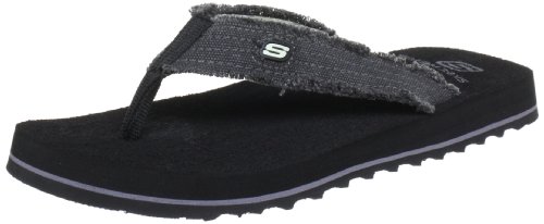 Skechers Tantric Fray, Chanclas Hombre, Negro (BLK Black Textile), 46 EU