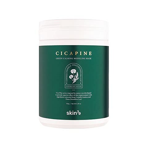 Skin79 - Mascarilla Modeladora Calmante Alga Cica Verde Pino 150 g, mascarilla limpiadora y regeneradora, con extractos de algas, pino, Artemisia Princeps y Centella asiática