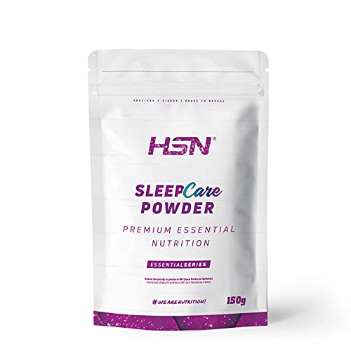 Sleep Care Powder de HSN | Infusión Sabor a Té 150 g = 15 Tomas por Envase | Melatonina + 5-HTP + Magnesio + 5-HTP + Glicina + Teanina + GABA | Relajante para Dormir Mejor