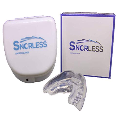 Snorless Blue Antironquidos nueva versión. Férula bucal Anti ronquidos para dejar de roncar- Descanso efectivo - Incluye funda y utensilios de personalización.