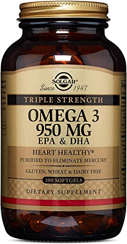 Solgar Triple Strength Omega-3 950 Mg (Triple Pack) 100 Softgels