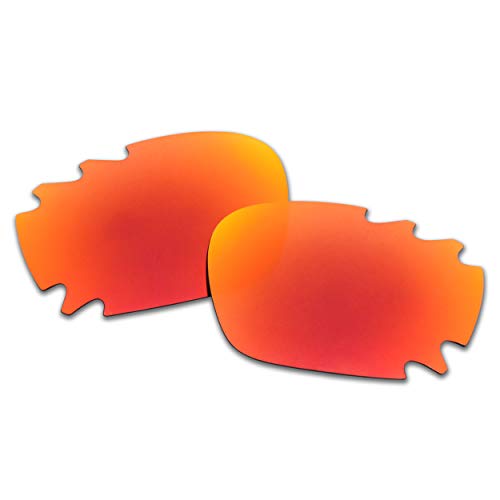 SOODASE Para Oakley Jawbone Vented Gafas de sol Rojo Lentes de repuesto polarizadas