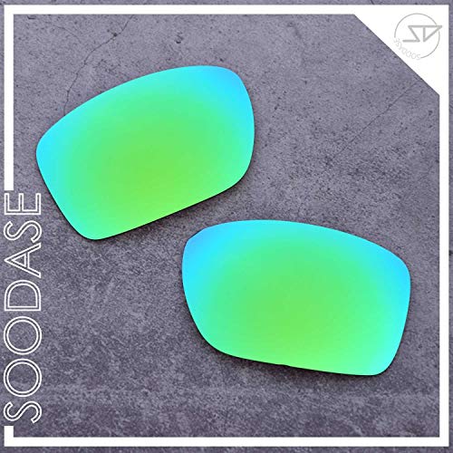 SOODASE Para Oakley Turbine Gafas de Sol Verde Lentes de Repuesto polarizadas