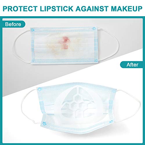Soporte 3D Soporte de Protección de Lápiz Labial 3D Prevenir Eliminación de Maquillaje Mejora Espacio de Respiración Ayuda a Respirar Suavemente para Niños Correr Verano (15)
