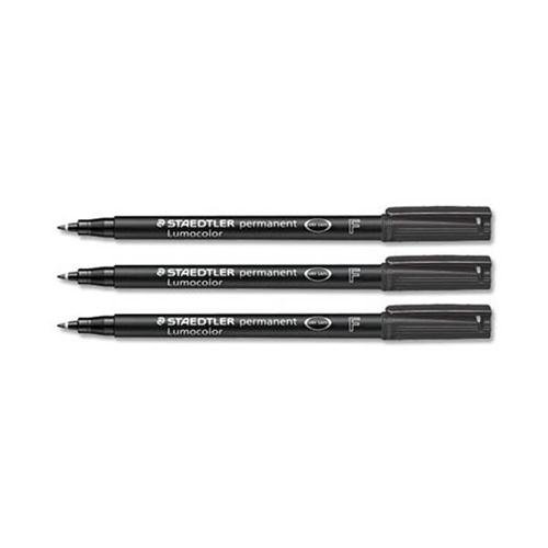 Staedtler 318 – 9 tipo de punta negro 10pc (S) marcador permanente