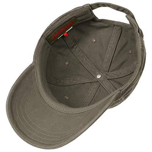 Stetson Gorra de Béisbol Rector Mujer/Hombre - Protector UV Sol Hebilla Metal, con Visera Verano/Invierno - Talla única Verde Oliva