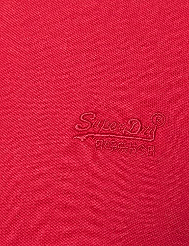 Superdry Classic Pique Polo Shirt, Hike Red Marl, XL para Hombre