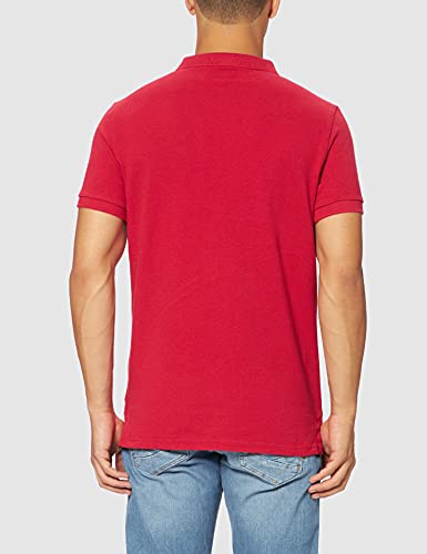 Superdry Classic Pique Polo Shirt, Hike Red Marl, XL para Hombre