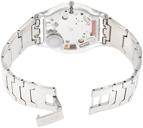 Swatch Skin - Reloj de Mujer de Cuarzo, Correa de Acero Inoxidable Color Plata