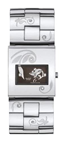 Swatch SQUARE - Reloj analógico de mujer de cuarzo con correa de acero inoxidable plateada