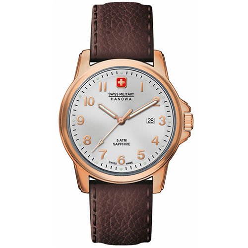 Swiss Military Hanowa 06-4141.2.09.001- Reloj de pulsera hombre, piel, color marrón