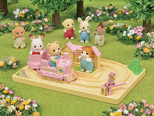 Sylvanian Families - 5320 - Tren Choo-choo bebés, Verde/Amarillo, Talla Única