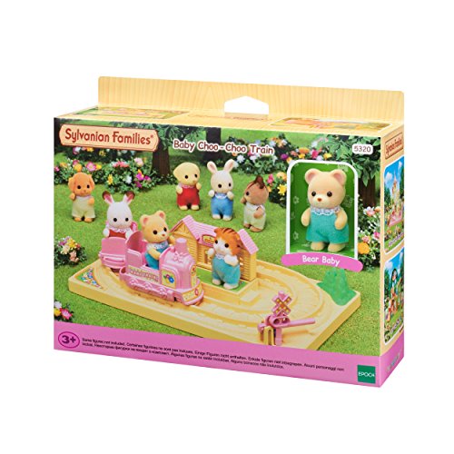 Sylvanian Families - 5320 - Tren Choo-choo bebés, Verde/Amarillo, Talla Única