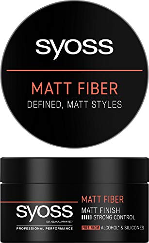 Syoss - Cera Matt Fiber - Acabado mate y fijación fuerte- Sin siliconas y Sin Alcohol-6uds de 100Ml (600ml)