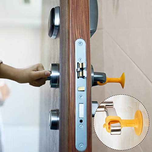 Tapón de Silicona para Puerta Tope de Anticolisión Puerta la Perilla Silicona Parachoques Protector de Cuña para Puerta Silenciador Topes para Armario o Puerta 10 Piezas (Multicolor)