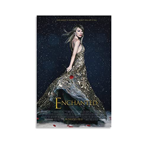 Taylor Swift Enchanted Classic Covervintage Póster de lienzo con impresión de pared retro decorativo para el hogar, dormitorio, sala de estar, decoración de 24 x 36 pulgadas (60 x 90 cm)