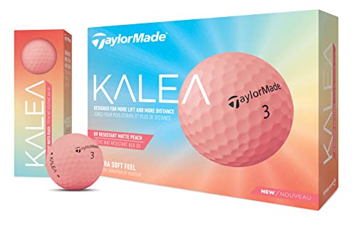 TaylorMade Kalea - Balón de Golf para Mujer, Color melocotón, Talla única