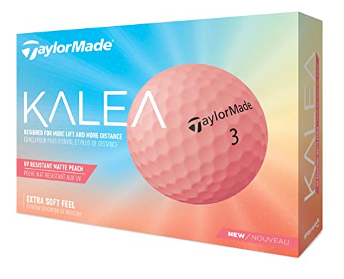 TaylorMade Kalea - Balón de Golf para Mujer, Color melocotón, Talla única