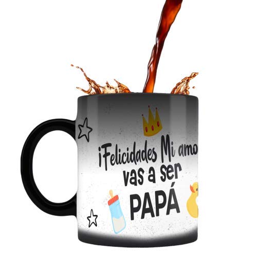 Tazas originales para anunciar embarazo (Vas a ser Papá, Español)