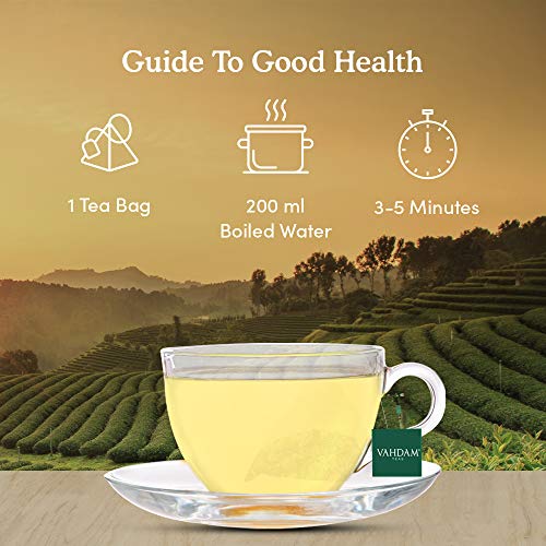 Té blanco del Himalaya imperial 15 Bolsitas de té, pirámide de hoja larga Bolsas de té blancas Cosecha cuidadosamente recolectada de estados de gran elevación, 100% saludable y natural