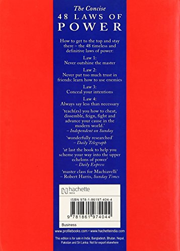 The Concise 48 Laws Of Power (The Modern Machiavellian Robert Greene, 3)