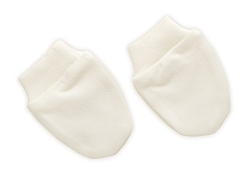 The Dida World Baby - Guantes y gorro para recién nacido, talla 0 meses, color crema