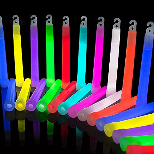 The Glowhouse Premium 6 inch Glow Stick pack of 25 (Mixed) by The Glowhouse