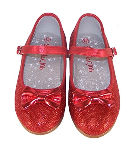 The Sparkle ClubMolly, Sandalias con Cuna Chica, Color Rojo, Talla 34 EU (2 UK, 3 US)