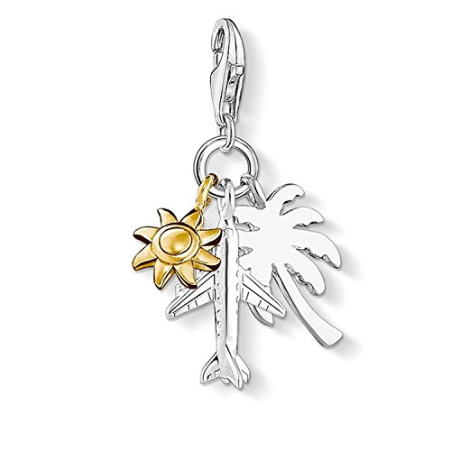 Thomas Sabo - Charm con Cierre para Mujer de Plata de Ley 925/1000