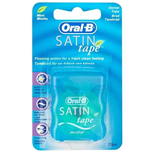 THREE PACKS of Oral B Satin Tape Mint by Oral-B