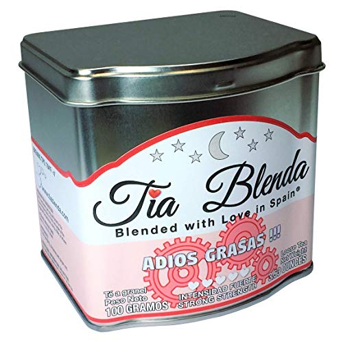 TIA BLENDA - TÉ ROJO PU-ERH (100 g) - Mezcla Exclusiva de Pu-erh Imperial Premium, JENGIBRE y CANELA. Té en hojas. 40 - 50 tazas. Presentación premium en lata. Loose Tea Caddy.