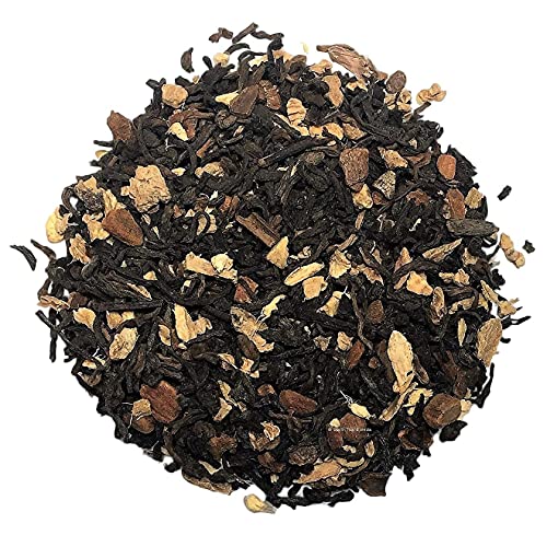 TIA BLENDA - TÉ ROJO PU-ERH (100 g) - Mezcla Exclusiva de Pu-erh Imperial Premium, JENGIBRE y CANELA. Té en hojas. 40 - 50 tazas. Presentación premium en lata. Loose Tea Caddy.