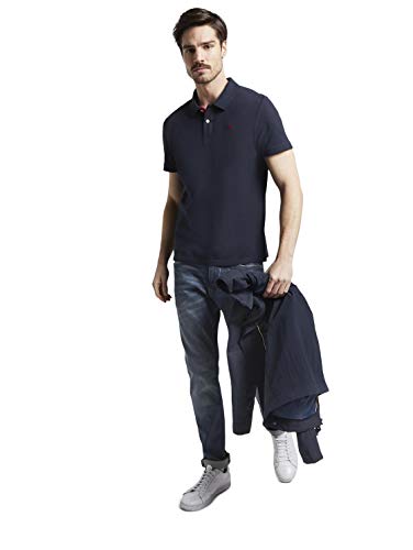 TOM TAILOR Basic Polo Camisa de polo, Hombre, 10668/Sky Captain Blue, XXXL