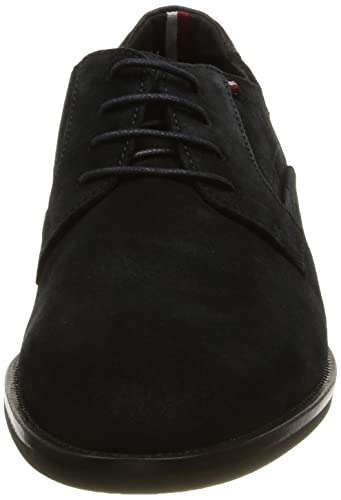 Tommy Hilfiger Signature Hilfiger Suede Shoe, Zapatillas Hombre, Blue, 43 EU