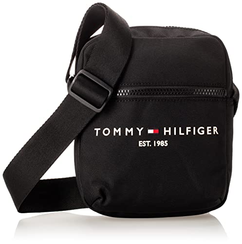 Tommy Hilfiger TH Established, Reportero para Hombre, Black, Medium