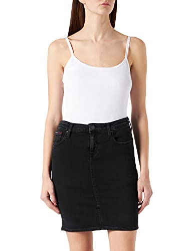 Tommy Jeans Classic Denim Skirt Frzbk Falda, Azul (Franzi BK Str 1by), W25 para Mujer