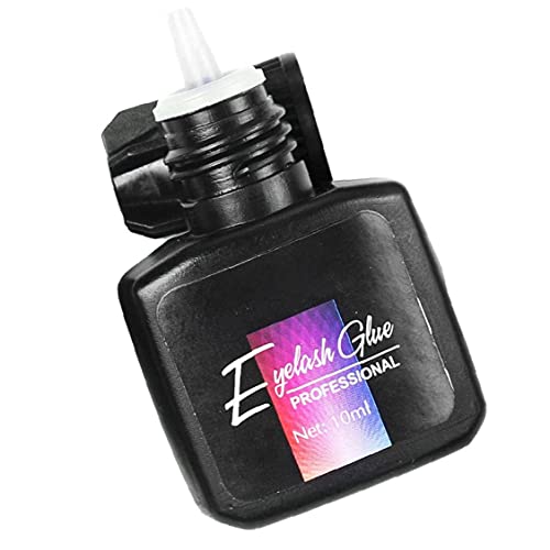 TOPofly Extensiones de pestañas, 10ML Pegamento Profesional Individual pestañas de extensión, Extra Fuerte Semi Permanente de Secado Libre de látex para la Belleza de Las Mujeres