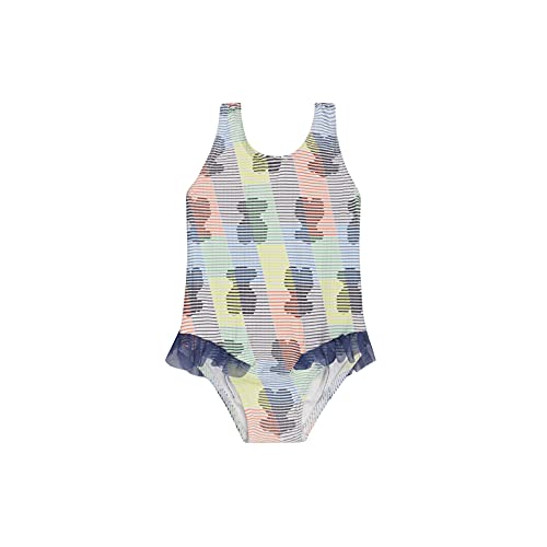 TOUS BABY - Bañador de Niña con Tirantes. Estampado Line. (3-6 Meses)