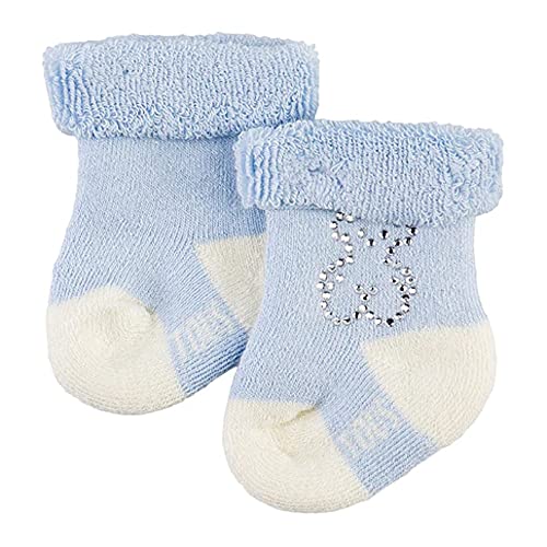 TOUS BABY - Set 2 calcetines lisos para tu Bebé. Oso Strass (0/6M)