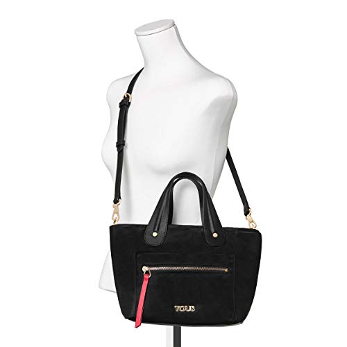 TOUS Shelby, Bolsos para Mujer, Negro, U