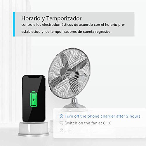 TP-Link Tapo P100 (4-Pack) - Mini Enchufe Inteligente Wi-Fi, óptimo para programar el encendido/apagado y ahorrar energía, no necesita HUB, compatible con Alexa y Google Home