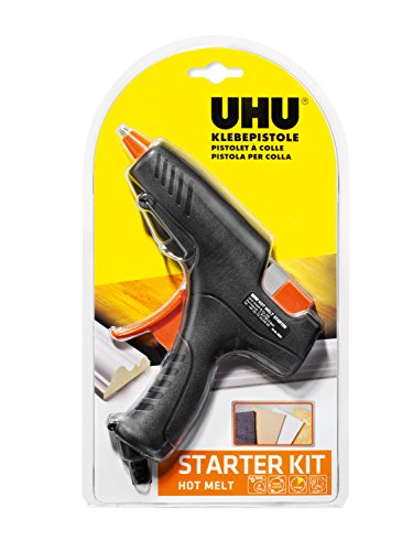 UHU Pistola de pegamento caliente Hot Melt Starter Kit (pistola + 6 cartuchos)