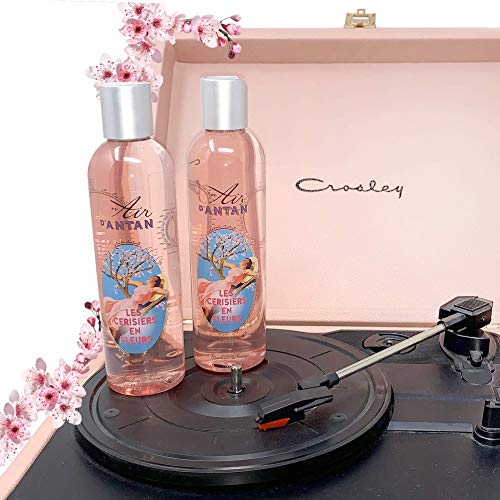 Un Air d'Antan® Set de 2 geles de baño o ducha, flor de cerezo, fragancia dulce y floral: Flor de cerezo y fresia - Fórmula espumosa e hidratante - 250ml mixto hombres/mujeres