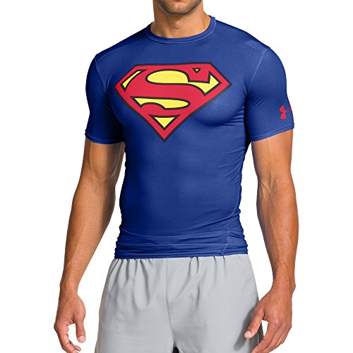 Under Armour ALTER EGO COMP SS, Camiseta de manga corta para Hombre, Azul Oscuro Royal, L