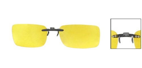 Unisex de plástico transparente amarillo Lente Polarizada solares protector de vidrio Gafas de sol