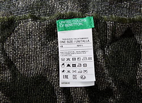 United Colors of Benetton Foulard 6GGJB51V5 Bufanda, Verde 903, Talla única (Pack de 2) para Niños