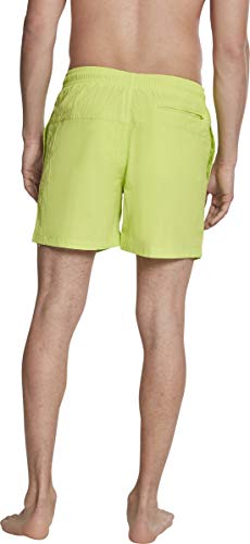 Urban Classics Block Swim Shorts Pnt, Pantalones Cortos para Hombre, Amarillo (Frozen Yellow 01494), Medium