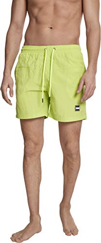 Urban Classics Block Swim Shorts Pnt, Pantalones Cortos para Hombre, Amarillo (Frozen Yellow 01494), Medium